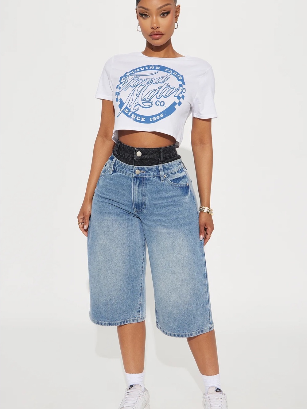 Size 3x- 9 Piece Denim shorts/Shirts Bundle